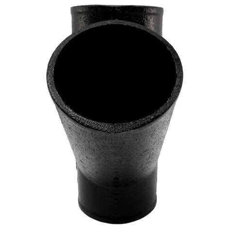 Charlotte Pipe 4-in Black Cast Iron No Hub Wye Pipe Fitting for DWV ...