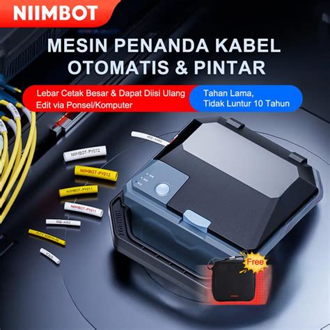 Promo NIIMBOT C1 Printer Label Kabel 38 Segment/Menit - Auto Cut ...