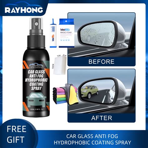 Rayhong Car Glass Anti Fog Hydrophobic Agent Coating Spray Mist Windscreen Spray Rearview Mirror ...