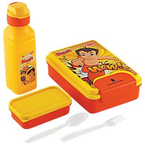 Buy Pratap One Lock Chhota Bheem Lunch Box Set - Big, Lightweight ...
