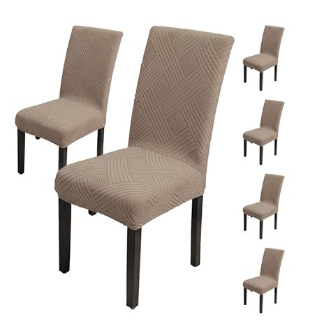 Universal Fit Elegant Jacquard Chair Cover – 220 GSM Stretch Fabric (K ...