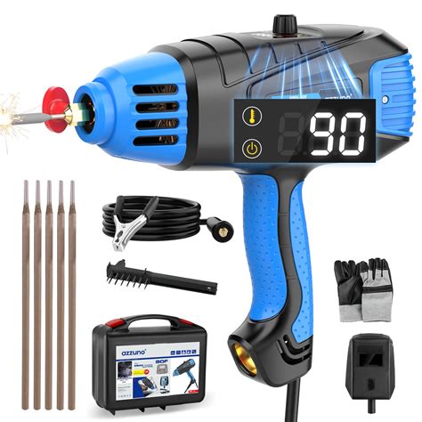 AZZUNO Handheld ARC Welding Machine, Portable Stick Welder Gun 110V, Small MMA Welder Machine ...