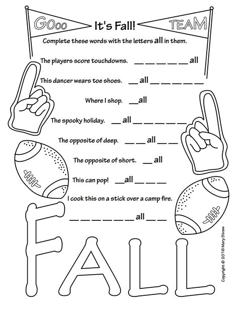 Free Printable Fall Activity Pages - Printable Board Games