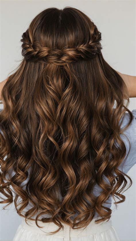 Half Up Half Down Prom Hairstyles for Long Hair
