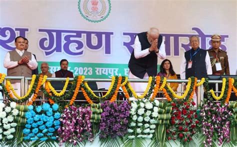 PM congratulates Shri Vishnu Deo Sai on taking oath as Chief Minister ...