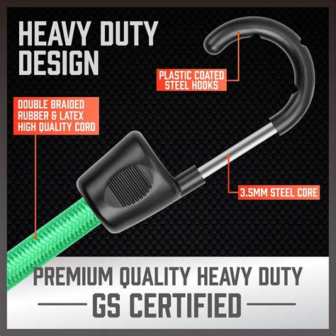 Buy ಹೋರಸ್ಡಿ 30-ಪೀಸ್ ಪ್ರೀಮಿಯಂ ಬಂಗೀ ಕಾರ್ಡ್ಸ್ ವಿಂಗಡಣೆ ಜಾರ್, 10 ”, 18”, 24 ...