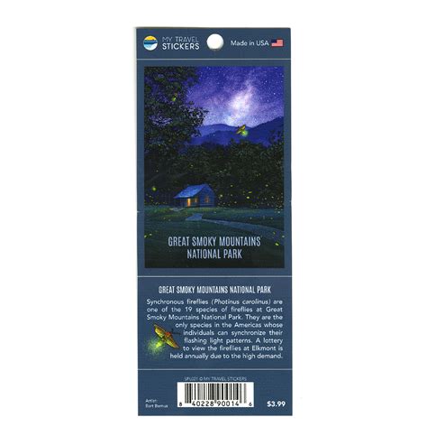 Great Smoky Mountains National Park Firefly Sticker | Smokies Life