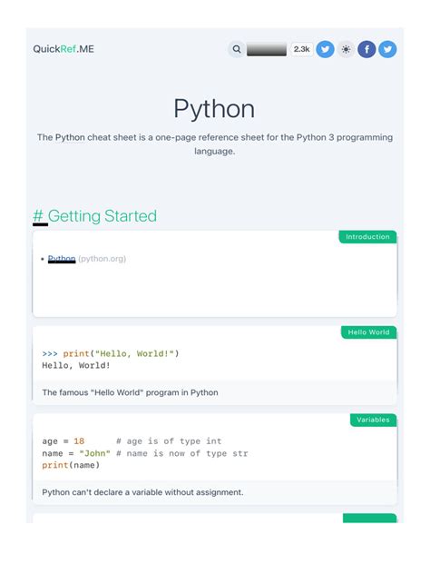 Image result for Python Algorithms Reference Sheet