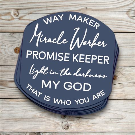 Way Maker Lyrics Sticker – Love in Faith