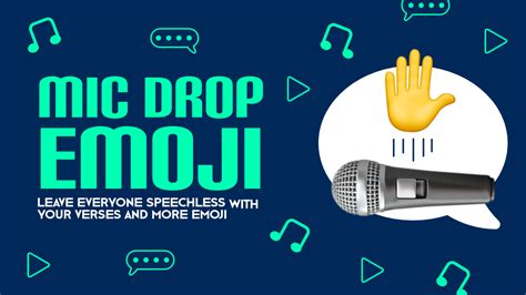 🖐️🎤 Mic Drop Emoji: Leave Everyone Speechless With Your Verses | 🏆 ...