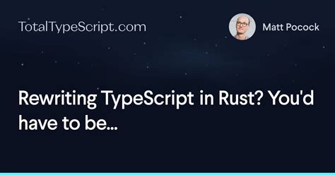 Image result for Theo GG TypeScript Go Rust