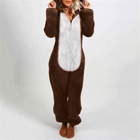 jsaierl Christmas Pajamas for Women Onesies, Fleece Onesie Pajamas for ...