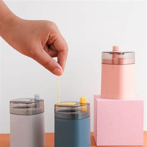 Furper Push Button ToothPick Holder Automatic Dispenser Toothpick ...