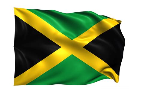 jamaica ondeando la bandera fondo transparente realista 15309596 PNG