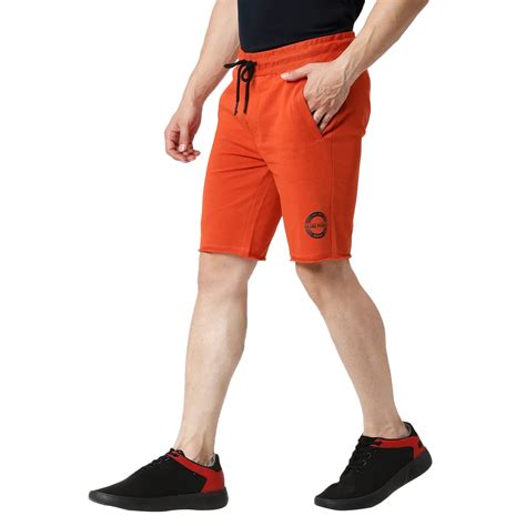 Being Human Men Regular Fit Shorts-Orange