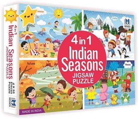 shopviashipping 4 in 1 indian Seasons jigsaw puzzle for kids. 4 jigsaw ...