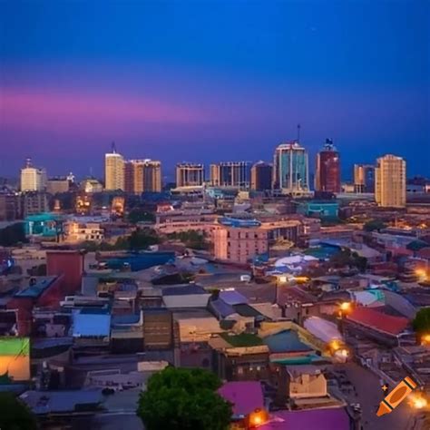 Photo overlooking monrovia liberia if it was a developed coastal city ...