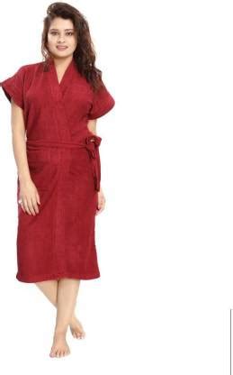 Poorak Maroon Large Bath Robe - Buy Poorak Maroon Large Bath Robe ...