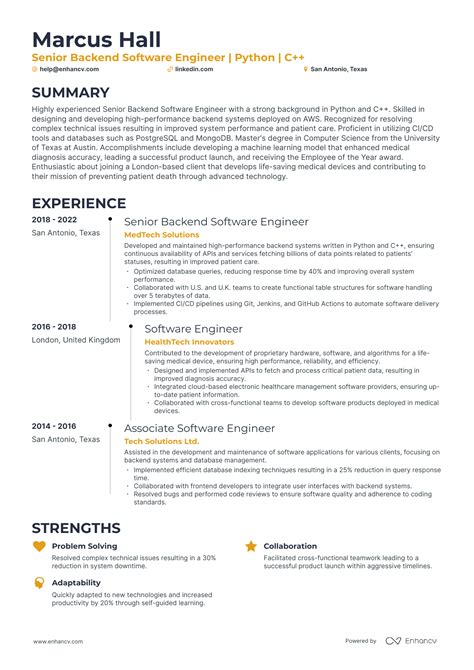 5 Senior Engineer Resume Examples & Guide for 2024
