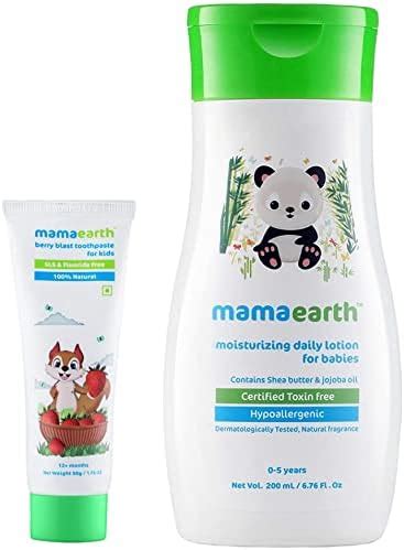 Mamaearth 100 Percent Natural Berry Blast Kids Multi Action Toothpaste ...