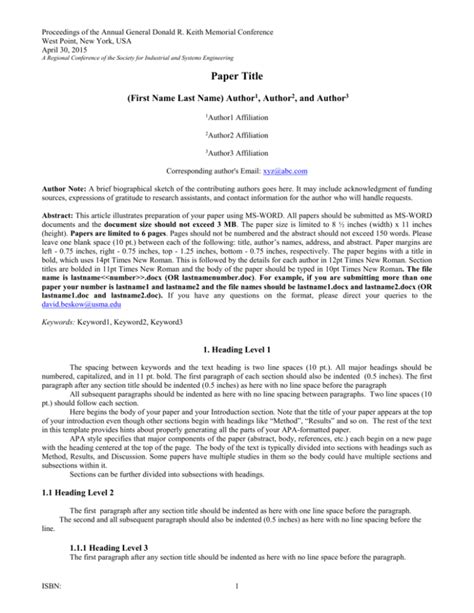 Image result for APA 6 Edition Format