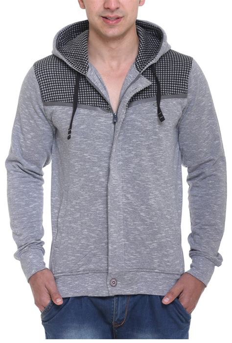 Unex Men's Fleece Sweatshirt (685114, Grey, M) : Amazon.in: Fashion