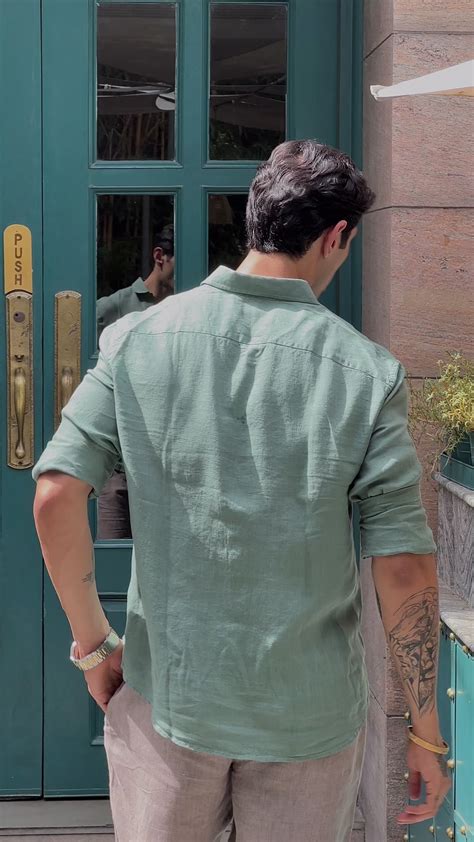 Sea Green Irish Linen Shirt – Stan Edition