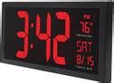 Minura Digital Black, Digital LED Clock 18 Inch Extra Large With Indoor ...