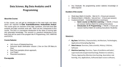 Big Data, Analytics And R Programining - Software Training Course In ...