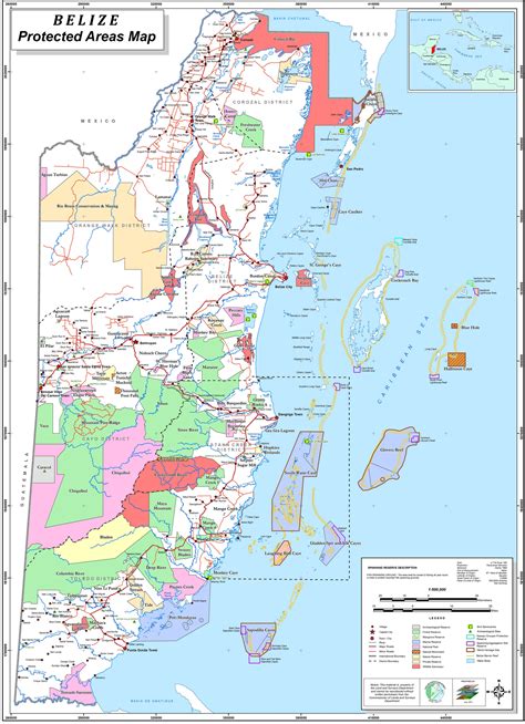Belize Protected Areas Map