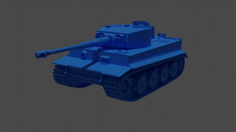 Free STL file Tiger I tank - 3d print (rotable turret)・3D printer model ...