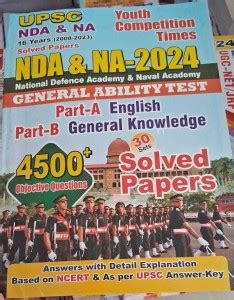 UPSC NDA & NA 2024 General Ability Test English & General Knowledge ...