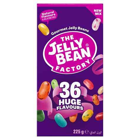 The Jelly Bean Factory Gourmet Jelly Beans 36 Huge Flavours 225g ...