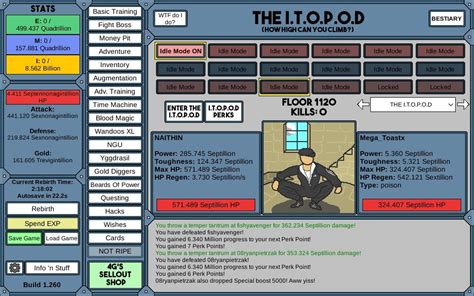 Image result for Idle Game Menu