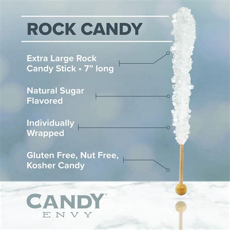 Dragon's Breath Rock Candy Sticks - 18 Individually Wrapped Rock Candy ...