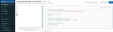 Image result for Azure Databricks Python Notebook Example