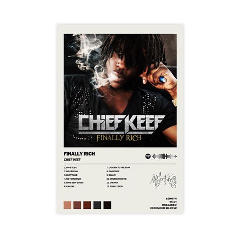 Finally Rich Chief Keef Album Cover Chief Keef CD + Vinyl COLLECTION