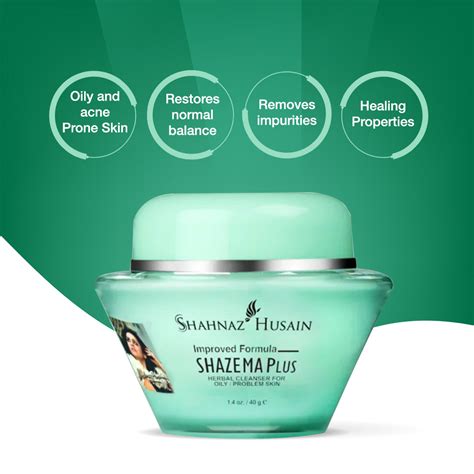 Shahnaz Husain Shazema Plus - Herbal Cleanser for Oily / Problem Skin ...
