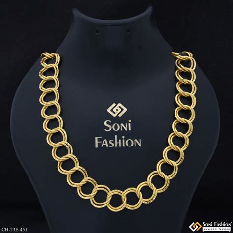 Gold Plated Chains for Men | Stylish Men’s Jewellery – Soni Fashion ...