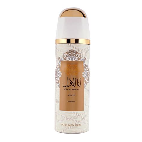 Buy Nusuk Ana Al Awwal Gold Premium Imported Deodorant, Fresh ...