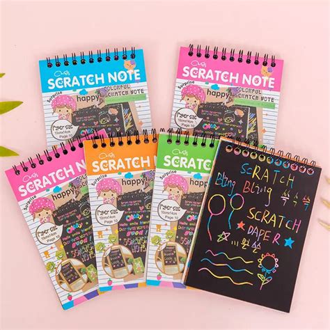 4609 Crafts Rainbow Art Scratch Paper Book Sheets — DeoDap