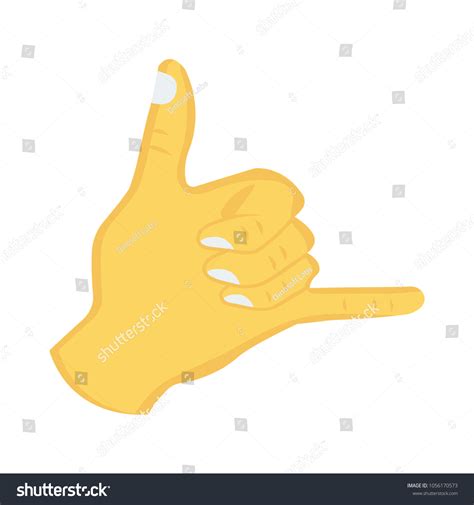 Call Hand Sign Vector 的图像结果
