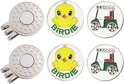 Buy GOLTERS Golf Ball Markers with Hat Clips Value Sets for Men Women ...