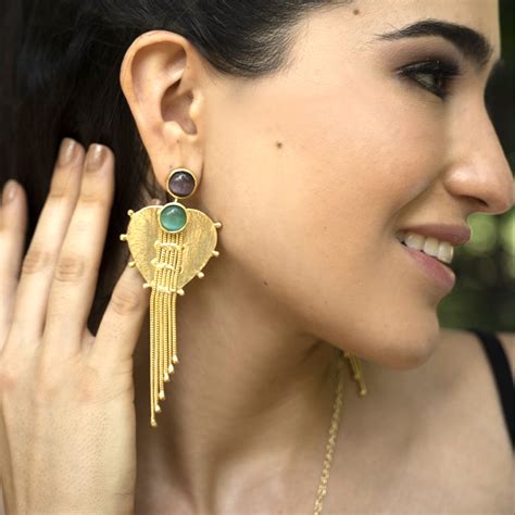 Gold Plated Earrings Online In India | Soku Creation