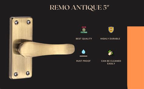 SARDAR Remo Antique 5" Iron Baby Latch Keyless Bathroom Door Handle Set ...