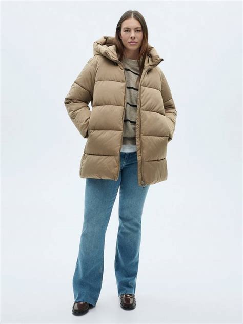 Mango Tokyo Water Repellent Quilted Coat, Natural White