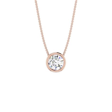 Round Pendant in Bezel Setting – Unicarat