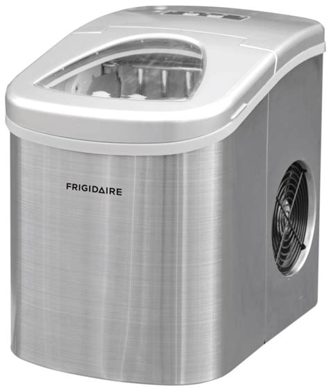 Frigidaire Compact 26-lb Countertop Ice Maker Stainless Steel-EFIC117 ...