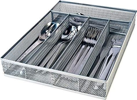 INDIAN DECOR. Mesh Kitchen Cutlery Trays Expandable Drawer Store ...