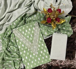 EJS Pure Cotton Printed Salwar Suit Material Price in India - Buy EJS ...